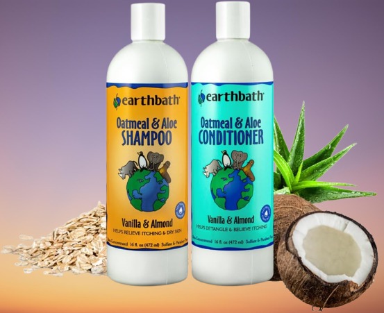 Earthbath's Oatmeal & Aloe Dog Shampoo and Conditioner