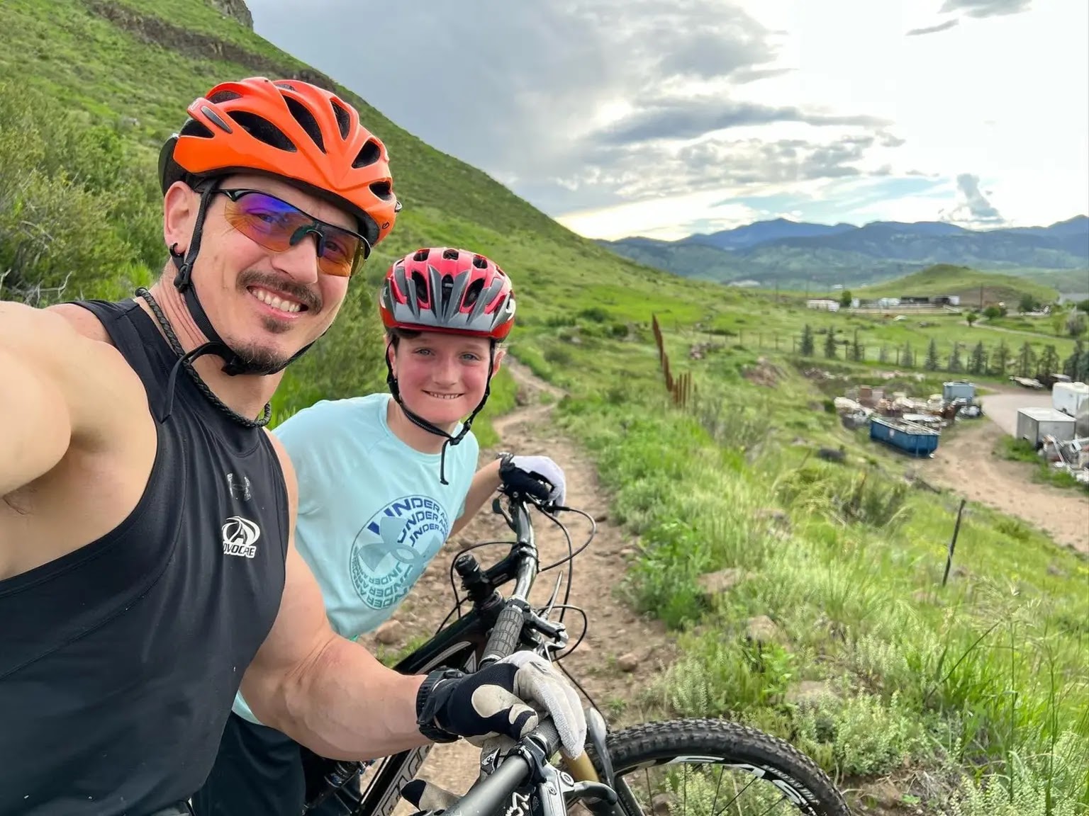 Ethan Vogel and his dad Zach Vogel