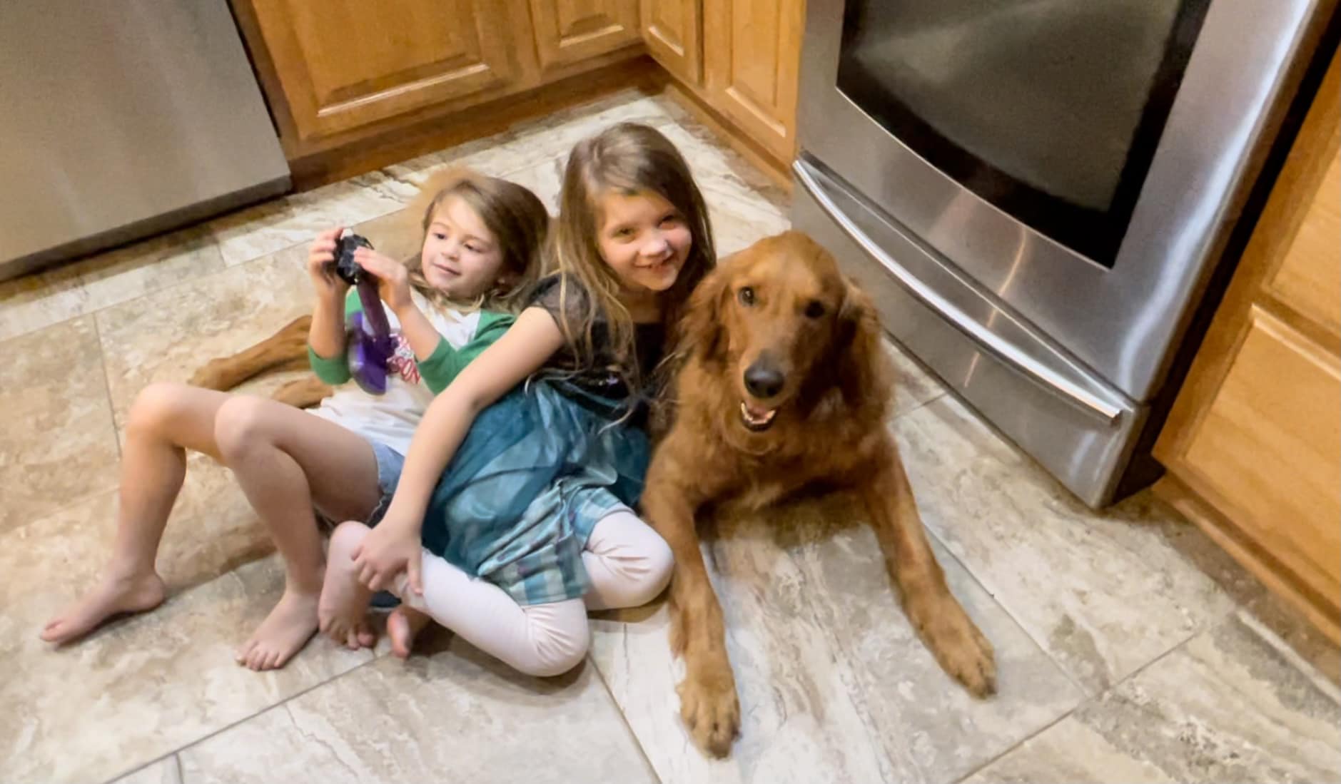 Golden Retriever Protects 2 Young Louisiana Girls