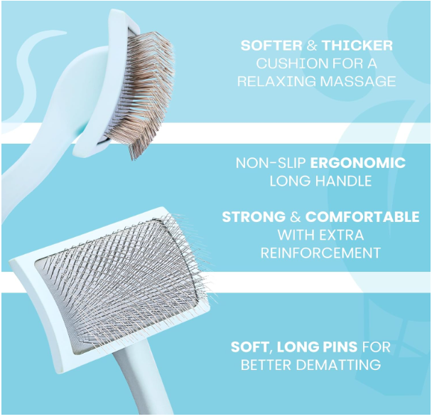 The Flying Pawfect Curved Slicker Brush