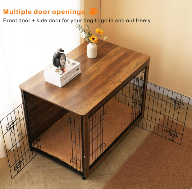 A Wooden Dog Crate